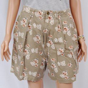 Northwest Blue - Vintage High Waist Floral Shorts